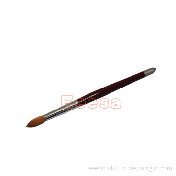 Wood Handle Pure Kolinsky Acrylic Nail Brush Size 16